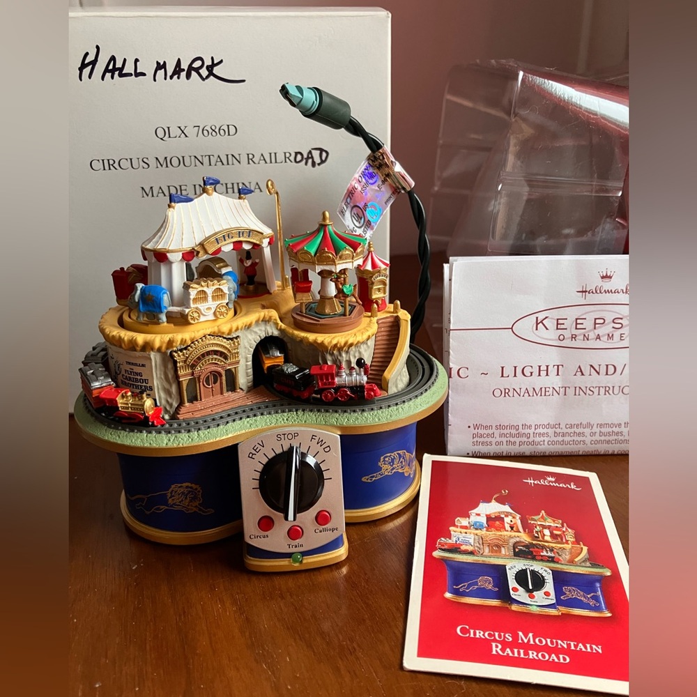Hallmark Circus Mountain Railroad Ornament